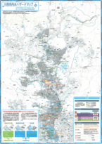 川西市内水ハザードマップ、詳細図