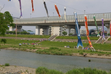 猪名川河川敷の写真