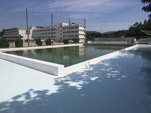 緑台中学校　プールの写真