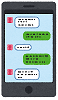 LINE（ライン）相談をしているスマホ画面のイメージ