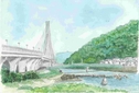 大阪方面から見た新猪名川大橋