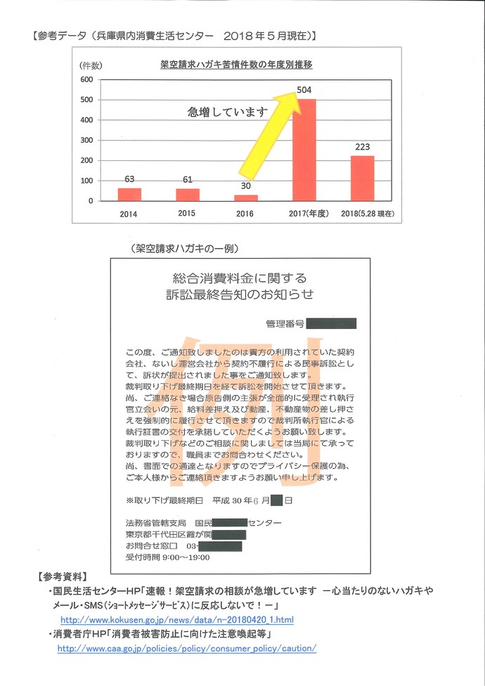 チラシ裏面