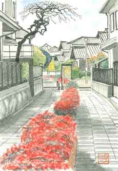 多田グリーンハイツの遊歩道の画像