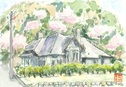 旧平賀邸の四景-春景色-