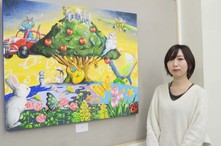 開催された個展の様子