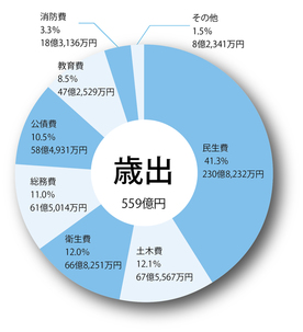 歳出の円グラフ