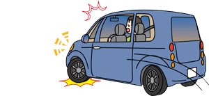 左折事故のイラスト