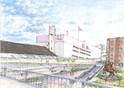 JR川西池田駅前お連絡デッキ