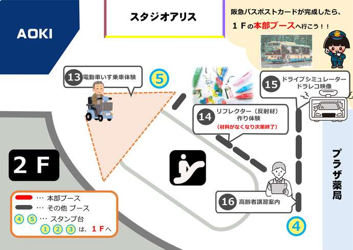 2階ブース配置図
