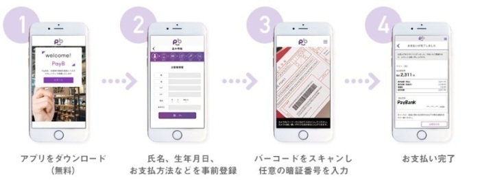 画面：PayB決済サービス　ご利用方法