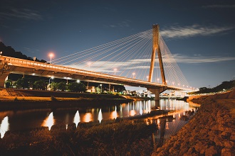 夜の新猪名川大橋（w0021）