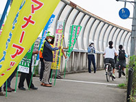 夏の交通事故防止運動　街頭啓発を実施