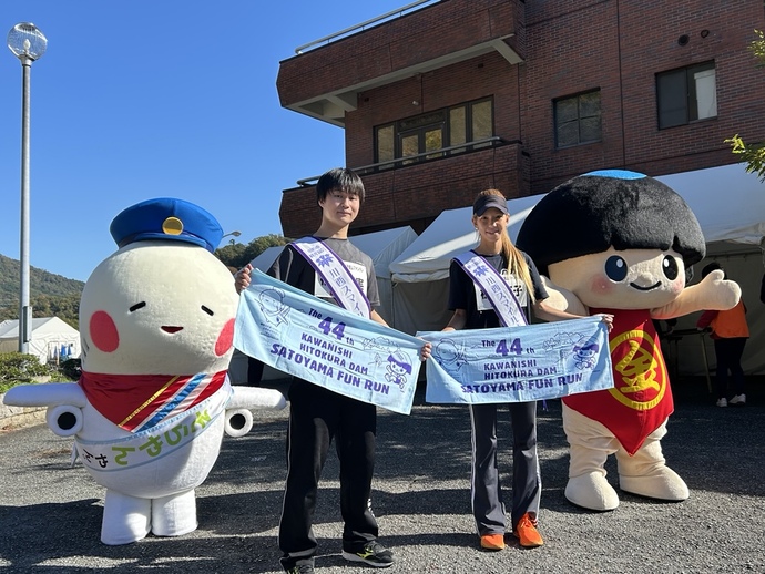 キャラクターとの集合写真