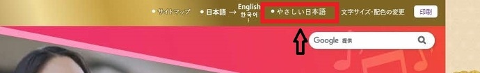 トップページ　やさしい日本語アイコン