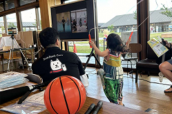 ソフトバンクによるAIスマートコーチ体験の様子